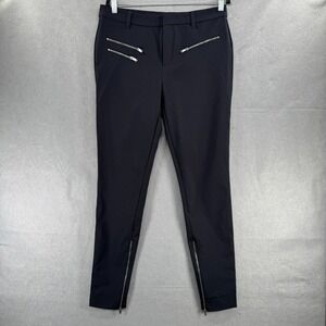 Gap Techy Moto Leggings Womens Size 14T Black Stretch Ankle‎ Zip Sculpting